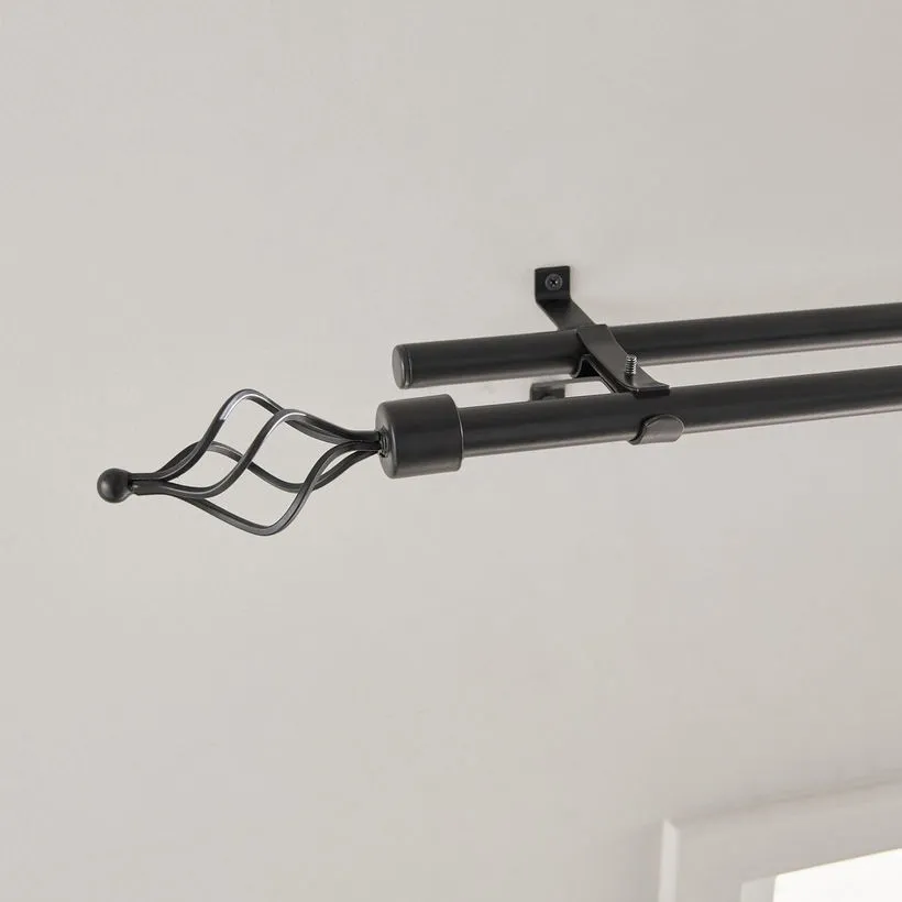 Emily Extendable Double Curtain Rod