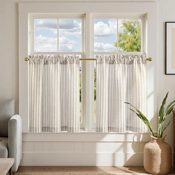 Linen Kitchen Curtains