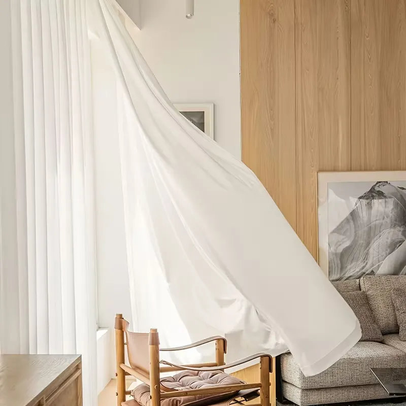 Sheer Curtains Light Filtering Rod Pocket Panel