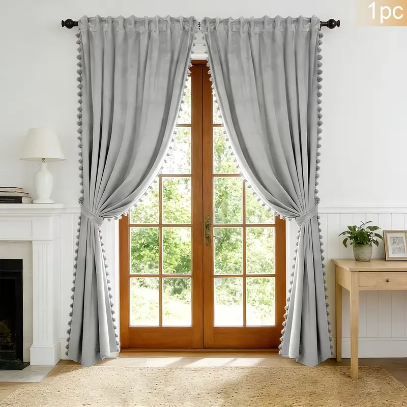 Solid Color Velvet Curtains